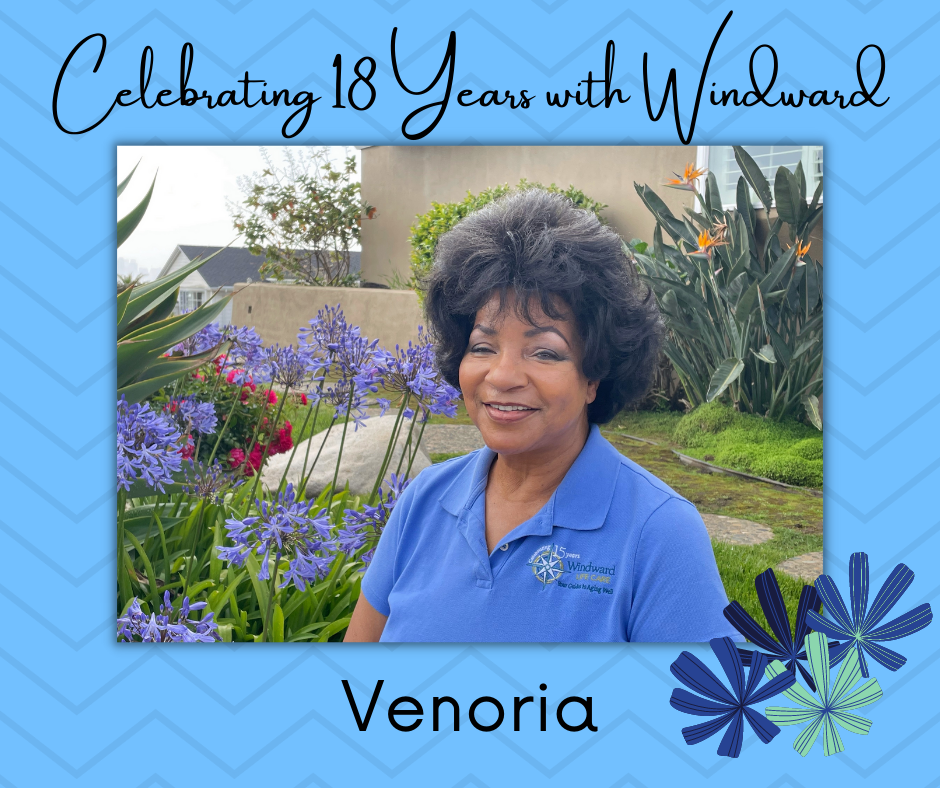 Picture of Venoria, who is celebrating her 18-year anniversary with Windward.