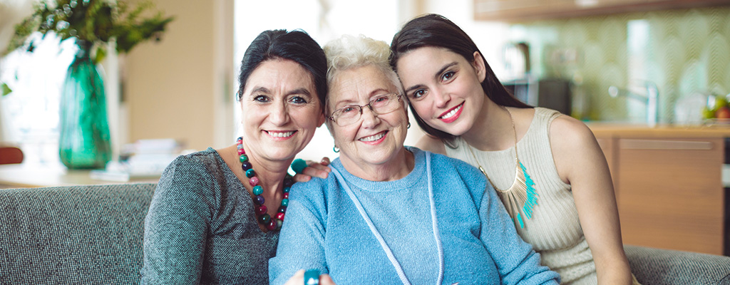 Women of a multi-generation family